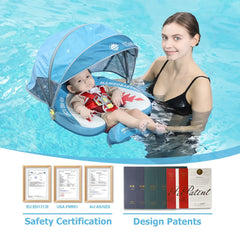 Mambobaby Baby Pool Float Vip 5 Dropshipping Blackproof Pool Mat For Infant Non-Inflatable Natation Buoy With Parasol Beach Toys