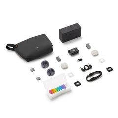 DJI Mic Mini 2S (2 TX + 1 RX + Charging Case), Wireless Lavalier Microphone, AI Noise Cancelling, Voice Recording Mic for Video, Vlog, Interview, Streaming
