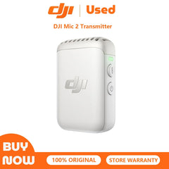 Refurbished Used DJI Mic 2 Transmitter Wireless Bluetooth Microphone with Intelligent Noise Cancelling 14-Hour Internal Recording 6-Hour Battery Magnetic Attachment for Vlogs