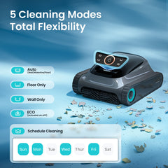 Aiper Scuba S1 Robotic Pool Cleaner, Weekly Custom Cleaning Plan, 270