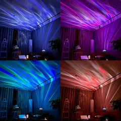 USB LED Night Light Starry Sky Projector Lamp Aurora DC 5V RGB Remote Control Rotating Lighting for Home Party Room Decoration