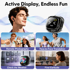 AIR MAX Wireless Earbuds | 144-Language Real-Time Translation | ANC+ENC HiFi Bluetooth 5.4 TWS Headphones