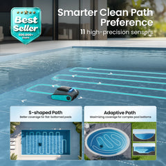 Aiper Scuba S1 Pool Cleaner Robot, Floor, Wall, Waterline, 270-Min