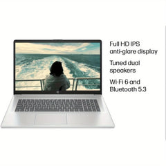 HP 17.3" Touchscreen Business Laptop, Amd Ryzen 5 7530U, Up to 16GB DDR4 RAM, 1TB SSD, Wi-Fi 6, Windows 11 Home, Natural Silver