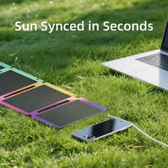 Newsmy A30 33W 4‑Fold Portable Solar Panel IP67 Waterproof Monocrystalline Silicon Solar Charger USB‑A Type‑C for Camping Hiking Travel Emergency Phone Power Bank Drone Charging