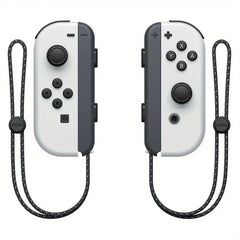 Nintendo Switch OLED Console Bundle with Mario Kart 8 Deluxe Game, White Joy-Con Controllers and Hybrid Gaming System