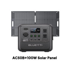 BLUETTI AC50B Portable Power Station | 700W 448Wh Solar Generator Lightweight for Outdoor Camping RV Travel Home Backup Emergenc