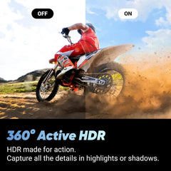 Insta360 X4 Motorcycle Bundle- 8K Waterproof 360 Action Camera, 4K Wide-Angle Video, 135-Min Battery, AI Editing, Stabilization, for Sports & Travel