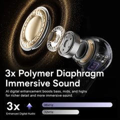 AIR MAX Wireless Earbuds | 144-Language Real-Time Translation | ANC+ENC HiFi Bluetooth 5.4 TWS Headphones
