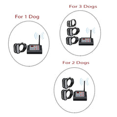 For 1/2/3 Dogs Pet Fence System With Remote for Dog Training Collar in Electronic 2 in 1 Wireless  within 300 meters Range