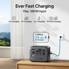 BLUETTI AC50B Portable Power Station | 700W 448Wh Solar Generator Lightweight for Outdoor Camping RV Travel Home Backup Emergenc