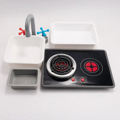 Kitchen Stovetop Toy Playset Educational Versatile Gift Role Playing Mini Play Pretend Play Kitchen Toy for Girls Boys Gifts