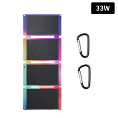 Newsmy A30 33W 4‑Fold Portable Solar Panel IP67 Waterproof Monocrystalline Silicon Solar Charger USB‑A Type‑C for Camping Hiking Travel Emergency Phone Power Bank Drone Charging