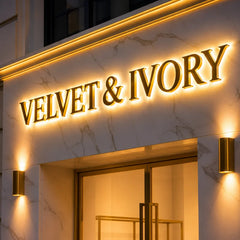 Custom 3D Backlit Channel Letters Sign  Illuminated Metal Business Logo Outdoor/Indoor LED Signage for Storefront Office Wall