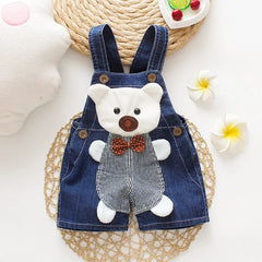 IENENS Summer Kids Baby Boys Jumper Pants Denim Shorts Jeans Overalls Toddler Infant Girl Playsuit Clothes Clothing Trousers