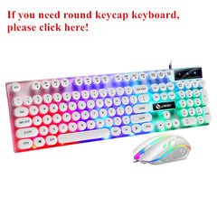 GTX300™ Wired RGB Gaming Keyboard & Mouse Combo – Rainbow LED Backlit, 104 Keys | FlipStylez LLC®
