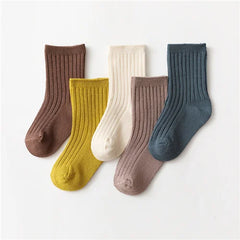 Lawadka 0-5Years 5Pairs/lot Spring Autumn Baby Girls Boys Socks Cotton Soft Children's Socks Korean Style Socks For Girls Boys