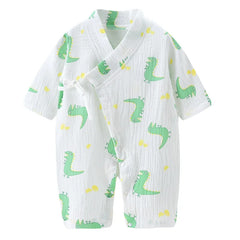 Baby Clothes Newborn Jumpsuit Girls Boys Muslin Cotton Long Sleeve Romper 0-24M