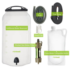 Miniwell L630 Personal Camping Purification Water Filter Straw for Survival or Emergency Supplies