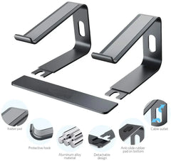 Jomaa Laptop Stand Ergonomic Aluminum Laptop Mount Computer Stand Detachable Laptop Riser Notebook Holder Stand Compatible
