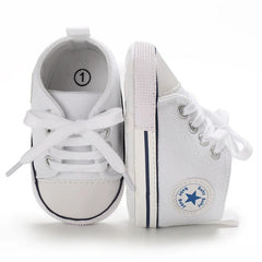 Canvas Sneakers Baby Boys Girls Shoes First Walkers Infant Toddler Anti-Slip Soft Sole Classical Newborn Baby Shoes 0-18 Months