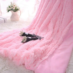 35   New Arrival Long Shaggy Throw Blanket Bedding Sheet Large Size Warm Soft Thick Fluffy Sofa Sherpa Blankets Pillowcase