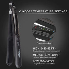 Hair Straightene Professional Steam Flat Iron Ceramic Tourmaline 450F Fast Straightening Curler Vapor Hair Styling Tool