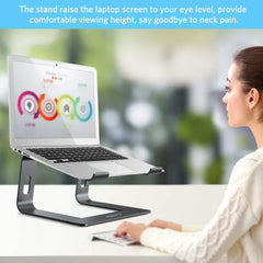 Jomaa Laptop Stand Ergonomic Aluminum Laptop Mount Computer Stand Detachable Laptop Riser Notebook Holder Stand Compatible