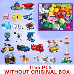 1000 Pcs Parts 500 Pieces Creative Designer DIY Toys Boy Girl Friend Model Building Blocks MOC Classical Bricks Christmas Gift
