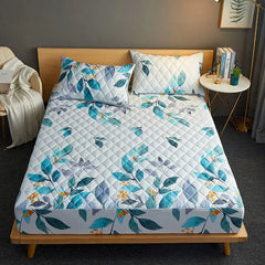 Bonenjoy Quilted Waterproof Fitted Sheet with Elastic Queen King Size