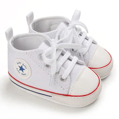 Canvas Sneakers Baby Boys Girls Shoes First Walkers Infant Toddler Anti-Slip Soft Sole Classical Newborn Baby Shoes 0-18 Months
