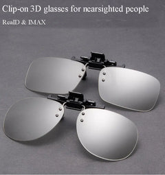 Clip-on Passive 3D Glasses Circular Polarized Lenses for Polarized TV Real D 3D Cinemas for Movies Theater Cinema Passive 3D TV