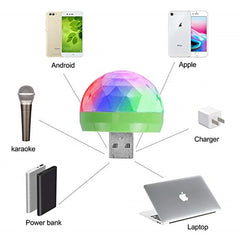 USB Mini Disco Lights,Portable Home Party Light,DC 5V USB Powered Led Stage Party Ball DJ Lighting,Karaoke Party Led Christmas