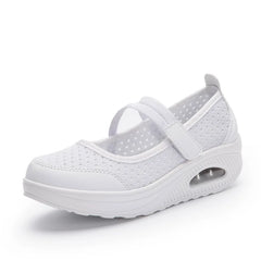 Plus Size 35-42 Flat Platform Sneakers Women Shoes Summer Breathable Slip On Walking Shoes for Mother tenis feminino WSH3283
