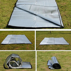 Camping Mat Foam Foil Blanket  Aluminum Insulation Foam Foil Mat Sleeping Pad Thermal Outdoor Tent Footprint Reflecting Heat