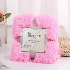 35   New Arrival Long Shaggy Throw Blanket Bedding Sheet Large Size Warm Soft Thick Fluffy Sofa Sherpa Blankets Pillowcase