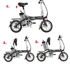 Electric Folding Bike E-Bike Shock Seatpost 25.4mm 27.2mm 28.6mm 31.8mm 33.9mm Bicycle Folding Flipped Shock Absorber Seat Post