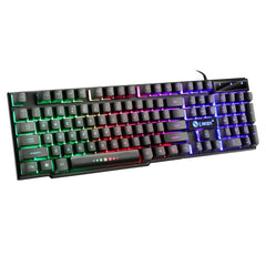 GTX300™ Wired RGB Gaming Keyboard & Mouse Combo – Rainbow LED Backlit, 104 Keys | FlipStylez LLC®