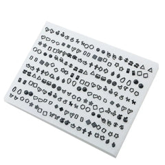 100pairs Acrylic Crystal Heart Star Moon Small Stud Earrings Set for