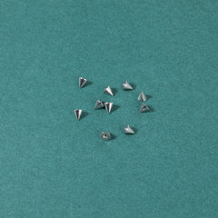 ZS Stainless Steel Fake Lip Studs Stick-on Eyebrow Ring Non Piercing Jewelry Fake Nose Studs Face Piercing Jewelry Dermal Anchor