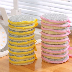 5/10/20pcs Double Side Dishwashing Sponge Dish Washing Brush Pan Pot