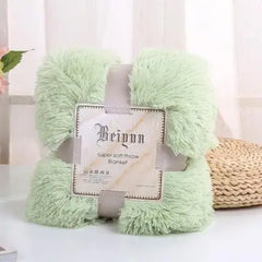 35   New Arrival Long Shaggy Throw Blanket Bedding Sheet Large Size Warm Soft Thick Fluffy Sofa Sherpa Blankets Pillowcase