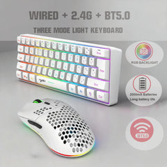 Wireless Keyboards and Mouse Kwhite Gaming Eyboard USB 60% Computer Branco Bluetooth Combo Ergonomic PC Backlit iPad Key Board
