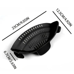 1pc, Strainer, Pot Strainer, Adjustable Clip on Strainer for Pots Pans