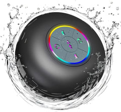 Bluetooth Shower Speaker Portable Wireless Mini Speaker with Mic Suction Cup IPX4 Water Resistant for Travel Pool River Floating