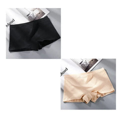 2pcs Womens Boxer Underwear Packs Soft Ribbed Cotton Boyshorts Female Safety Short Panties Plus Size M/L/XL