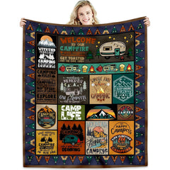 Camping Blanket for Camping Enthusiasts, Creative Gifts for Men or