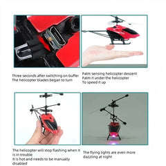Mini Drone Rechargeable Mini RC Drone Remote Safe Fall-resistant RC Helicopters Drone Children Toys（No Remote Control Battery)