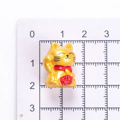 10-50pcs Cute Mini Wealth Lucky Gold Cat Animal Decoration Resin Craft Miniature Figure Bonsai Microlandscape Fairy Garden Decor