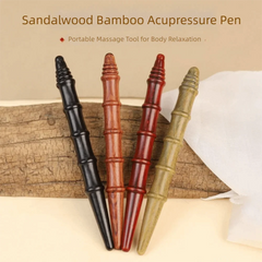 Wood Massage Stick Tool Sandalwood Massager Acupoint Reflexology Tools For Full Body Relaxing Deep Tissue Foot Massage